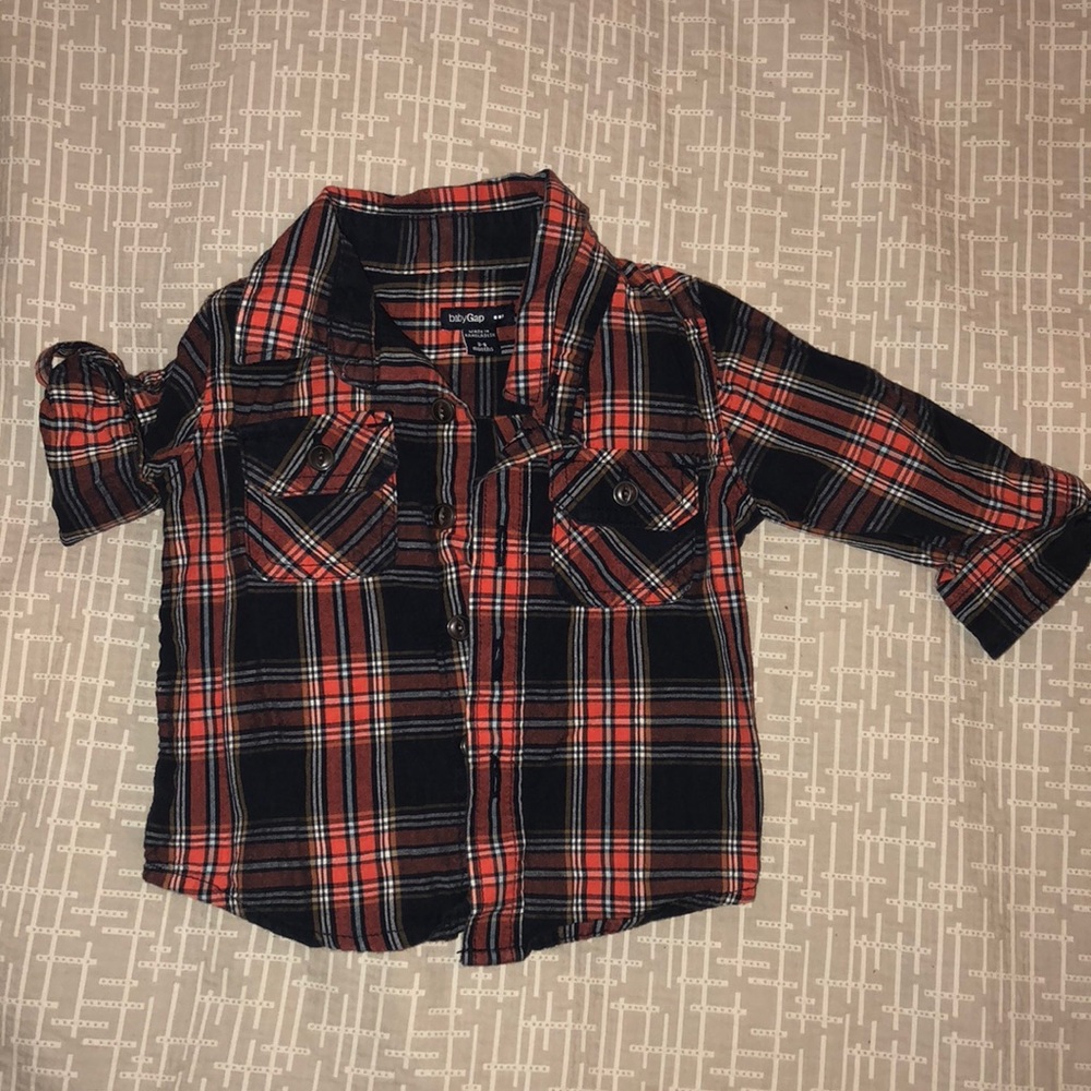Baby gap plaid button down